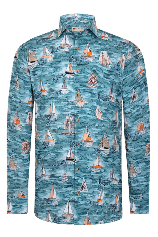 Jazz at North Sea inspired Long Sleeve Men's Shirt