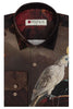 De Menagerie by Melchior d'Hondecoeter Print Long Sleeve Shirt for Men