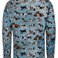 Dogs in Art Print Long Sleeve Shirt for Men