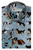 Dogs in Art Print Long Sleeve Shirt for Men