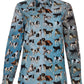 Dogs in Art Print Long Sleeve Shirt for Women