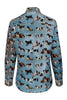 Dogs in Art Print Long Sleeve Shirt for Women