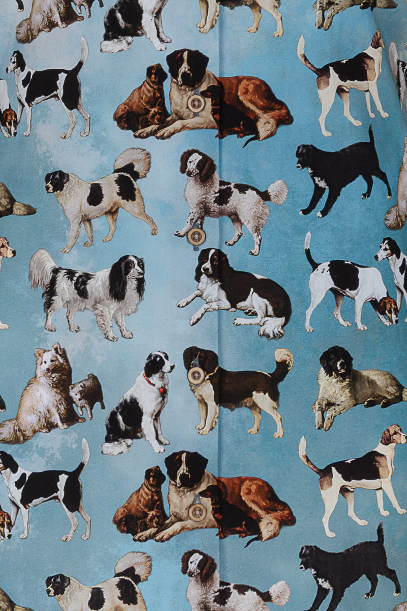 Dogs in Art Print Long Sleeve Shirt for Women