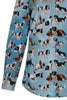 Dogs in Art Print Long Sleeve Shirt for Women