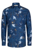 Egypt Symbols Long Sleeve Print Shirt for Men