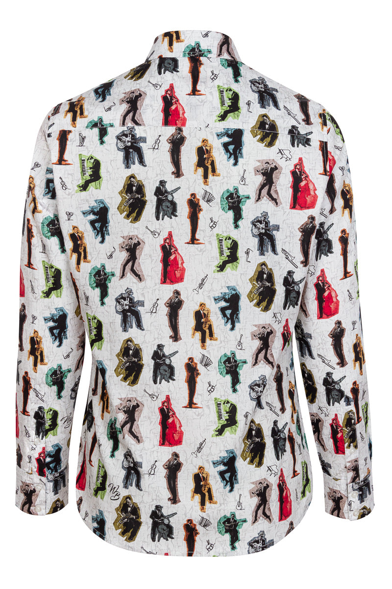 Electric Swing Long Sleeve Print Shirt for Women