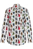 Electric Swing Long Sleeve Print Shirt for Women