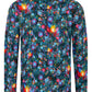 Festive Flowers Ton Schulten inspired Long Sleeve Men's Shirt 