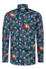Festive Flowers Ton Schulten inspired Long Sleeve Men's Shirt 