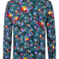 Festive Flowers Ton Schulten inspired Long Sleeve Men's Shirt 