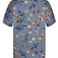 Floral Seasons Print Short Sleeve Shirt for Men