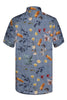 Floral Seasons Print Short Sleeve Shirt for Men