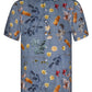 Floral Seasons Print Short Sleeve Shirt for Men