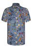 Floral Seasons Print Short Sleeve Shirt for Men