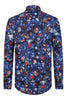 Floral Symphony inspired Long Sleeve Men's Shirt