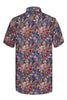Flower Garden Printed Short Sleeve Shirt for Men