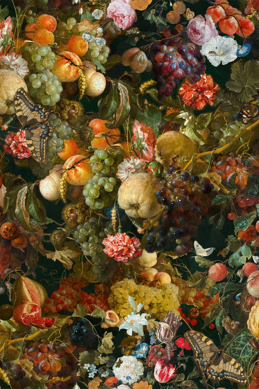 Garland of Fruits and Flowers Stoff