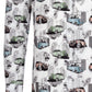 Gatsby's Ride Long Sleeve Print Overhemd voor heren 