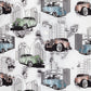 Gatsby's Ride Long Sleeve Print Overhemd voor heren 