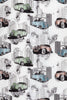 Gatsby's Ride Long Sleeve Print Overhemd voor heren 