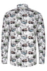 Gatsby's Ride Long Sleeve Print Overhemd voor heren 