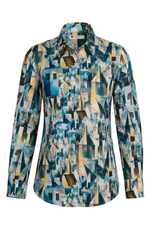 Georges Braque Pere du Cubisme zeigt  Shirt met lange mouwen voor dames