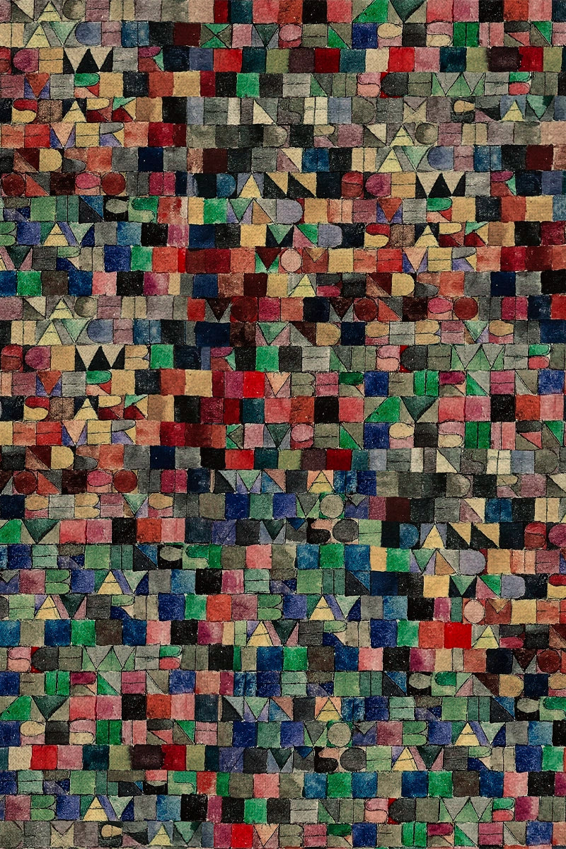 Gray of Night P. Klee Print stof