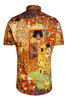 Gustav Klimt Short Sleeve Print Shirt for Men