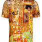 Gustav Klimt Short Sleeve Print Shirt for Men