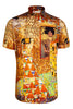 Gustav Klimt Short Sleeve Print Shirt for Men