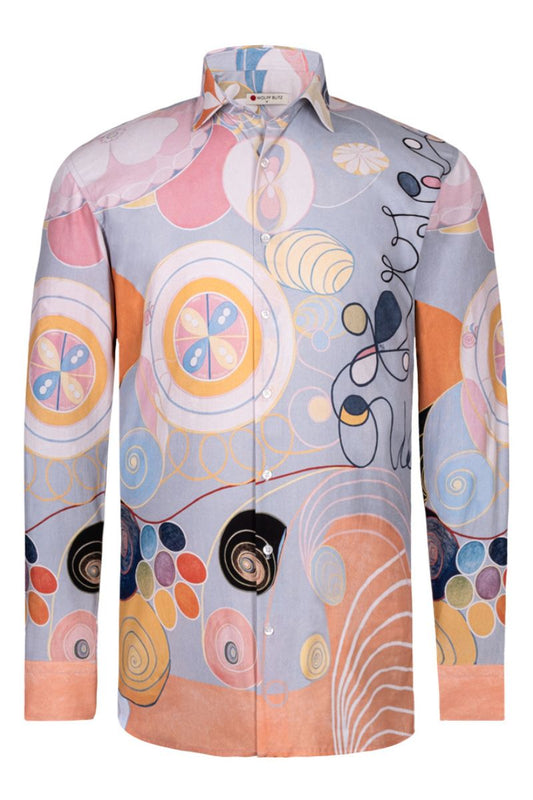 Hilma Af Klint inspired Long Sleeve Men's Shirt