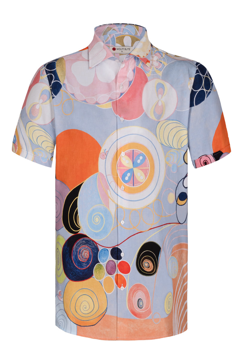 Hilma Af Klint inspired Short Sleeve Men's Shirt
