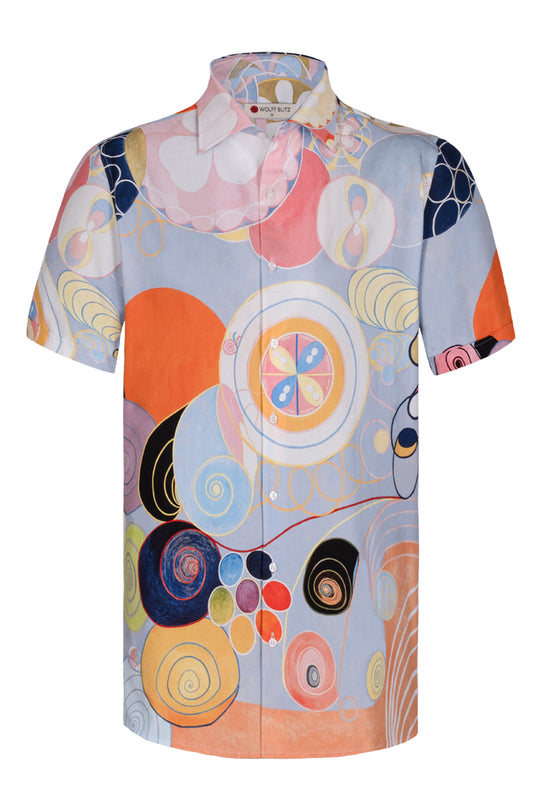 Hilma Af Klint inspired Short Sleeve Men's Shirt