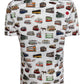 Geschiedenis van Trams T-shirt met korte mouwen en print voor heren