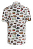 History of Trams Short Sleeve Print Shirt for Men