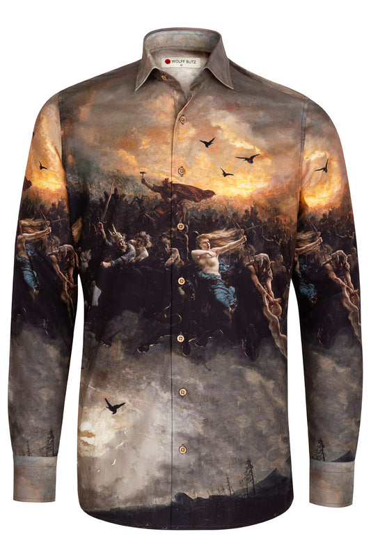 The Hunt of Odin Long Sleeve Men's Shirt