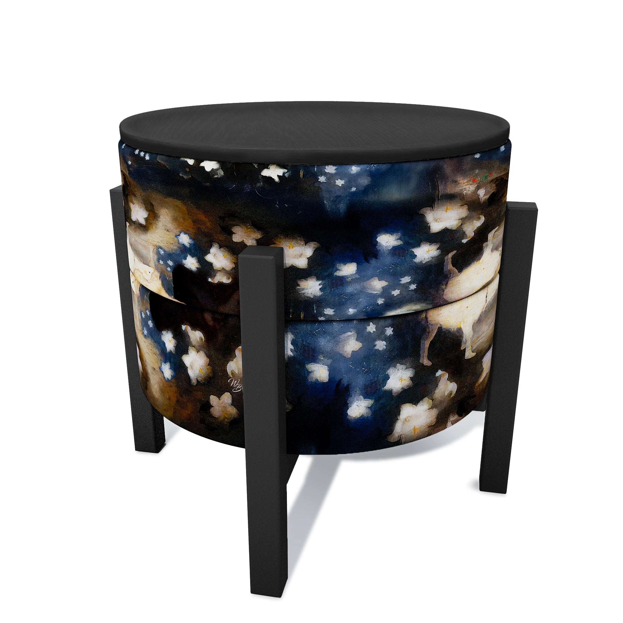 Jan Mankes Inspired Pouf Table