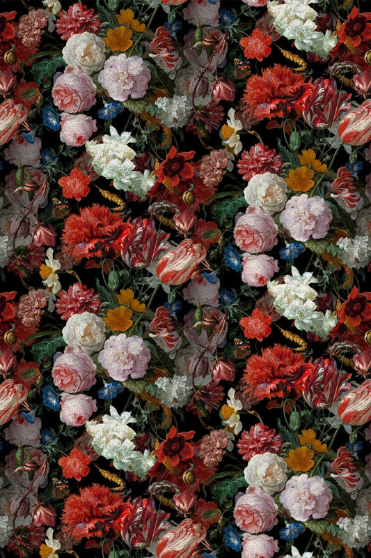 Jan Davidsz. De Heem Flowers Stoff