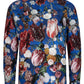 Jan Davidsz Blue Print Long Sleeve Shirt for Men