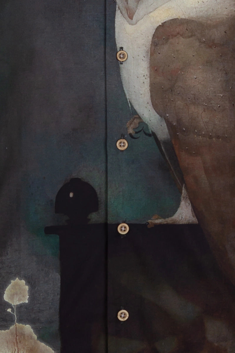 Jan Mankes Collage Lange Mouw Overhemd voor Mannen