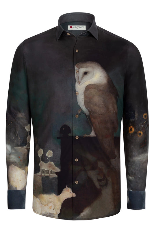 Jan Mankes Collage Print Long Sleeve Shirt for Men
