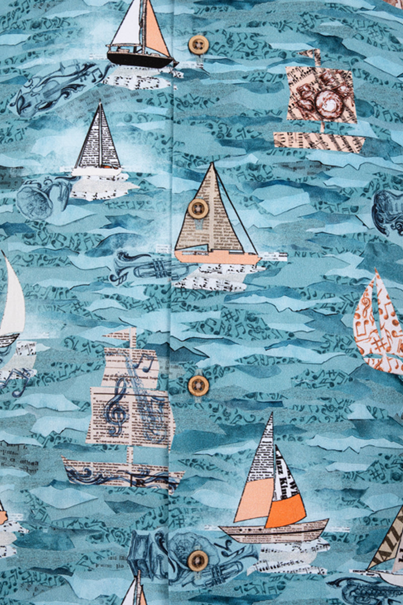 Jazz at North Sea inspired short Sleeve Men's Shirt