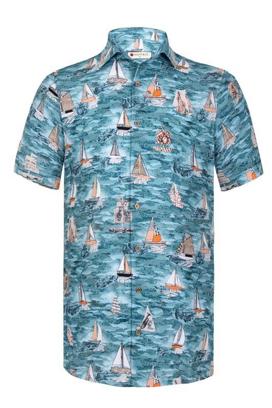 Jazz at North Sea inspired short Sleeve Men's Shirt