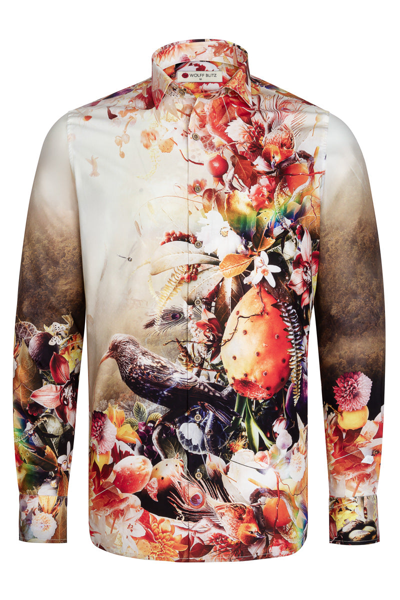 Jesper Krijgsman Abundance Long Sleeve Print Shirt for Men