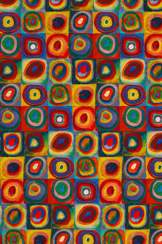 Kandinsky-Squares Fabric 3 Meters