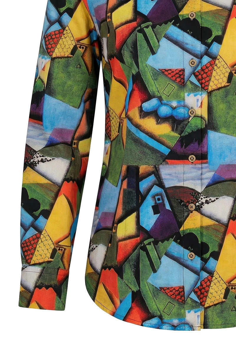 Landscape with Houses in Céret  inspiriert Print Langarmshirt für Damen