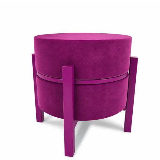 Magenta Pouf Table