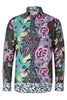 Art by Marianne Flower Bomb Print Long Sleeve Shirt for Men