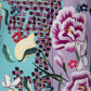 Art by Marianne Langarmshirt mit Blumenbomben-Print für Damen