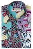 Art by Marianne Langarmshirt mit Blumenbomben-Print für Damen